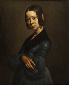 Portrait de Pauline Ono en bleu - Jean Francois Millet