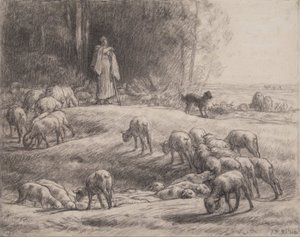 La bergère - Jean-Francois Millet