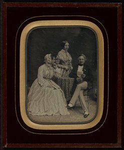 Portrait de Jean Gabriel et Anne-Charlotte-Adélaïde Eynard avec Madame Charrière - Jean Gabriel Eynard
