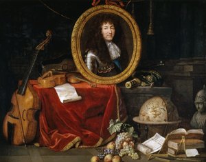 Allégorie de Louis XIV, protecteur des arts et des sciences - Jean Garnier