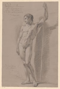 Nu masculin debout, vu de face (1er prix 1776) - Jean Grandjean