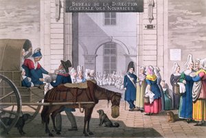 Le Bureau des Nourrices à Paris, vers 1820