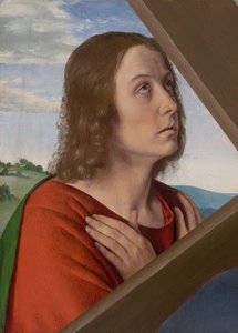 Fragment de Christ portant la croix : Saint Jean l