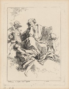 Saint Luc - Jean Honoré Fragonard after Giovanni Lanfranco