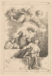 Les disciples au tombeau - Jean Honoré Fragonard after Jacopo Tintoretto
