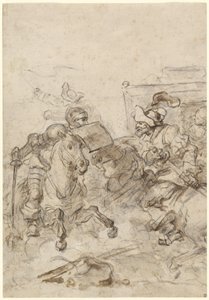 Don Quichotte attaquant le Biscayen