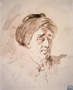Tête avec un turban - Jean Honore Fragonard