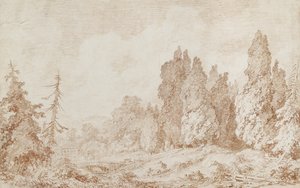 Paysage avec un pont, vers 1760