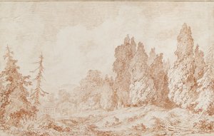 Paysage avec un pont, vers 1760