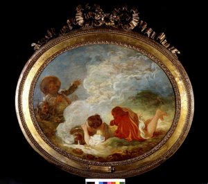 Le Pot au lait par Fragonard, sd. 18ème siècle - Jean Honore Fragonard