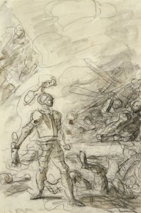 Orlando maîtrise un brigand avec une torche - Jean Honore Fragonard