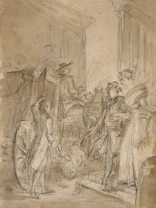 Le Départ en Diligence, c.1780-89 - Jean Honore Fragonard