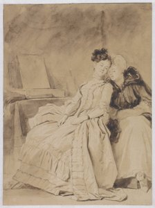 La conversation intime, vers 1778