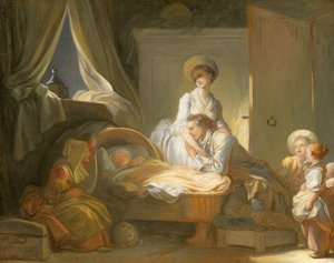 La Visite à la nursery, vers 1775
