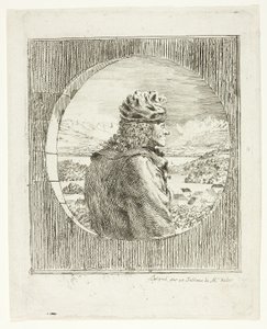 Voltaire vu de profil - Jean Huber