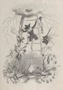 Illustration dans Jérôme Paturot, par Louis Reybaud, Paris, 1846, vers 1846
