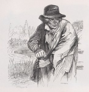 Le Vieux Vagabond des Œuvres Complètes de Béranger, 1836 - Jean Ignace Isidore Gérard