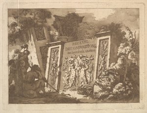 Frontispice, du Recueil de Compositions par Lagrenée Le Jeune Collection de Compositions, 1782 - Jean Jacques Lagrenee