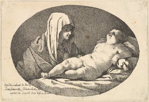 La Vierge à gauche regardant l
