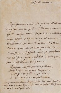 Correspondance Jean-Jacques Rousseau et Louise Dupin (vers 1754) (A05)