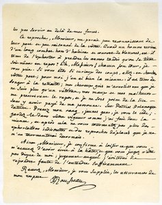 Lettre de Jean-Jacques Rousseau, 15 juillet 1764