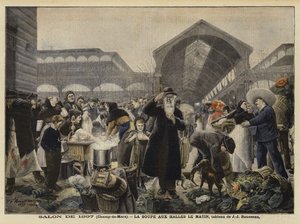Étal de soupe au marché des Halles le matin - Jean Jacques Rousseau