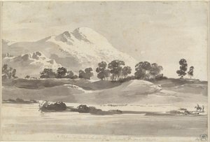 Mont Caire depuis la rivière Melfa - Jean Jacques de Boissieu