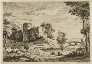 Paysanne chevauchant un âne - Jean Jacques de Boissieu
