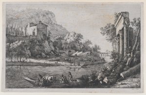 Traversée de la rivière, 1796 - Jean Jacques de Boissieu