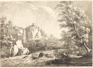 Paysage fluvial avec une tempête passante - Jean Jacques de Boissieu