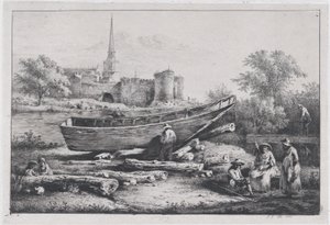 Le chantier, à Savigny, 1803