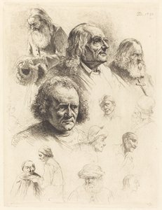 Treize études de têtes