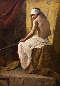 Arabe asis, sans date. (Huile sur toile) - Jean Joseph Benjamin Constant