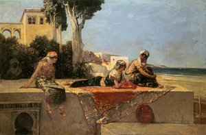 Sur la terrasse - Jean Joseph Benjamin Constant