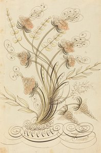Fleurs calligraphiques - Jean Joseph Bernard called Bernard de Paris