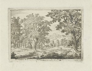 Paysage fluvial boisé