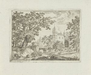 Château dans un paysage