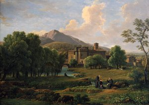 Vue du couvent de Grotta Ferrata, près de Rome, 1844