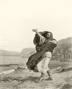 Démosthène pratiquant l