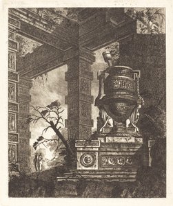Vase soutenu par deux sphinx - Jean Laurent Legeay