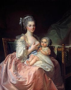 Mère allaitant son enfant