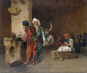 Café, Le Caire, moulage de balles, 1884 ou avant
