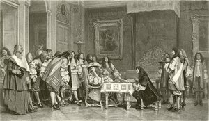 Molière au petit-déjeuner avec Louis XIV - Jean Leon Gerome