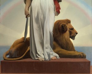 La République par Gérôme Jean Léon (1824 - 1904) (allégorie - 1848); Mairie des Lilas - Jean Leon Gerome