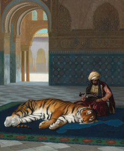 Le Tigre et le Gardien - Jean Leon Gerome