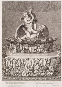 Fontaine avec deux cupidons et un cygne, conçue par Jean-Baptiste Tuby, à Versailles, 1677