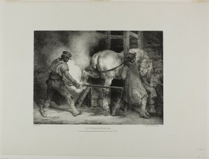 Le maréchal-ferrant flamand, planche 4 de Divers sujets dessinés d