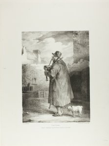 Le joueur de flûte, planche 1 de Divers sujets dessinés d