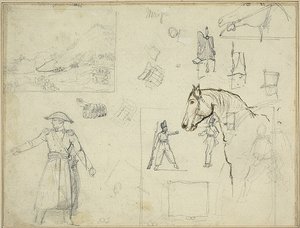 Diverses études - Jean Louis André Théodore Géricault