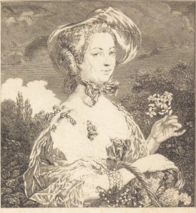 La Marquise de Pompadour en belle jardinière - Jean Louis Anselin